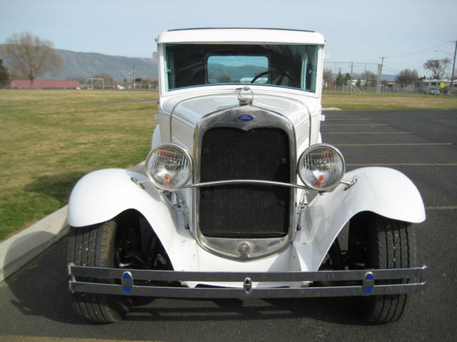 1931 White Ford Model A Coupe