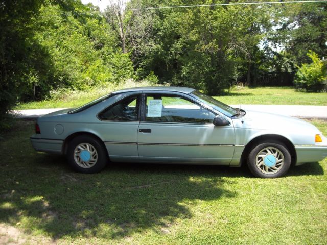 1991 Blue Ford Thunderbird Coupe