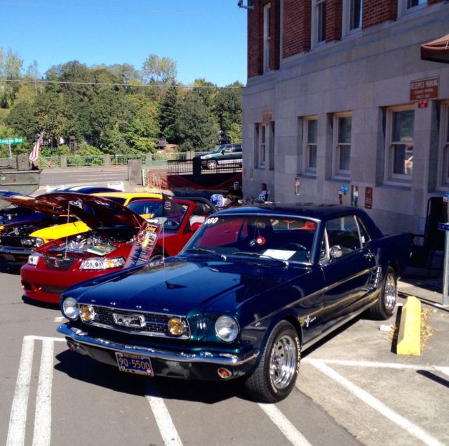 1966 Metallic green Ford Mustang Sedan