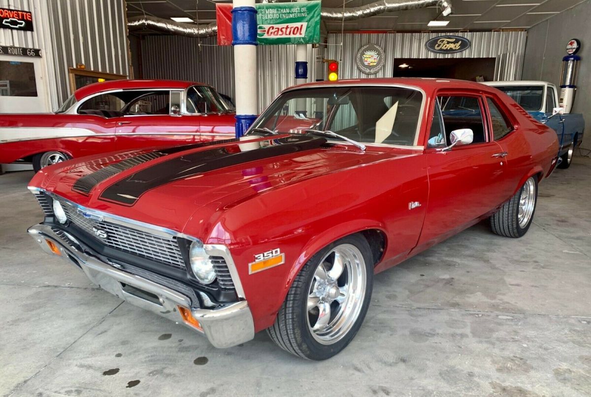 1971 Red Chevrolet Nova Coupe