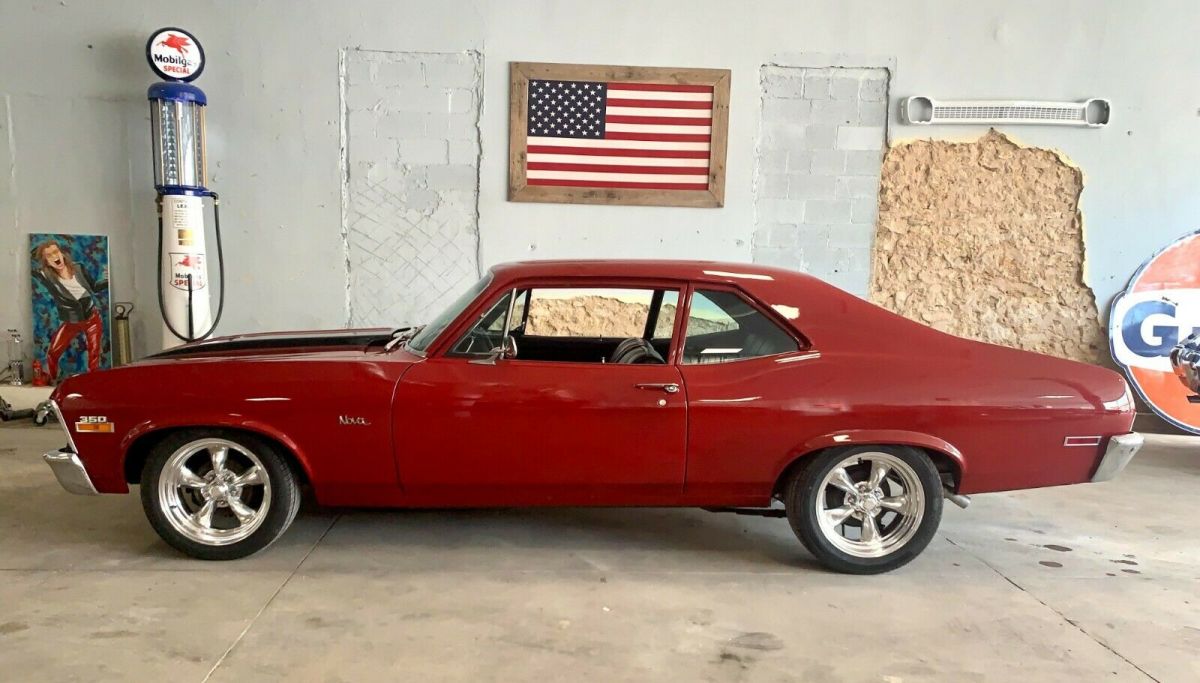 1971 Red Chevrolet Nova Coupe