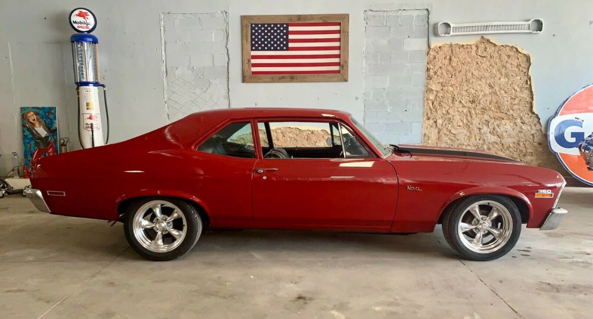 1971 Red Chevrolet Nova Coupe