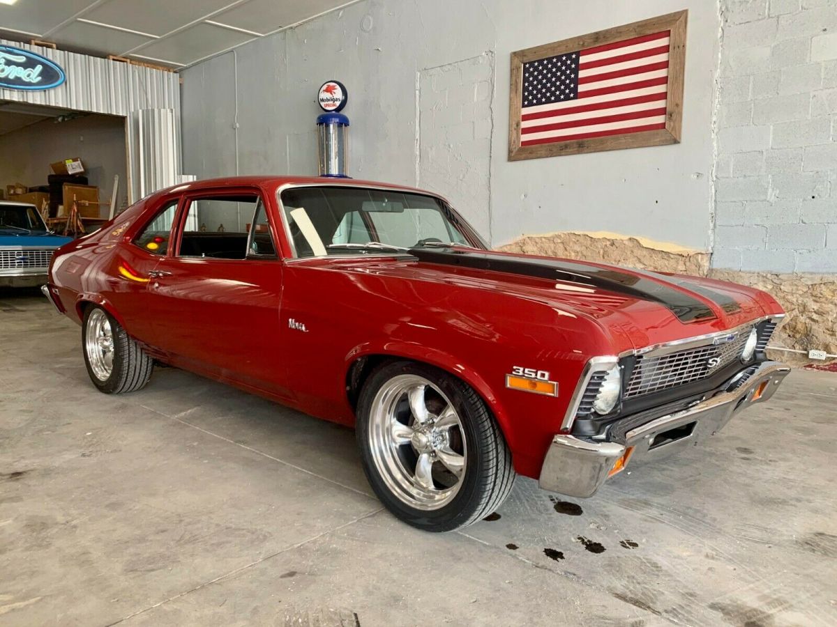 1971 Red Chevrolet Nova Coupe