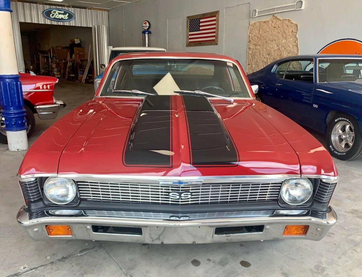 1971 Red Chevrolet Nova Coupe
