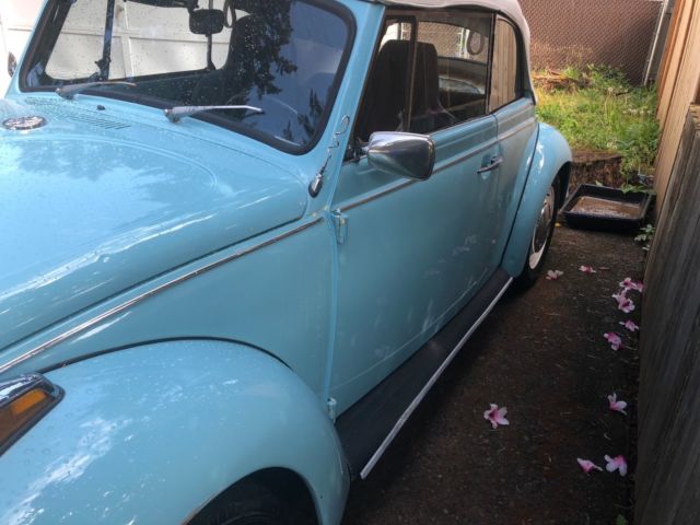 1972 Blue Volkswagen Beetle - Classic Convertible