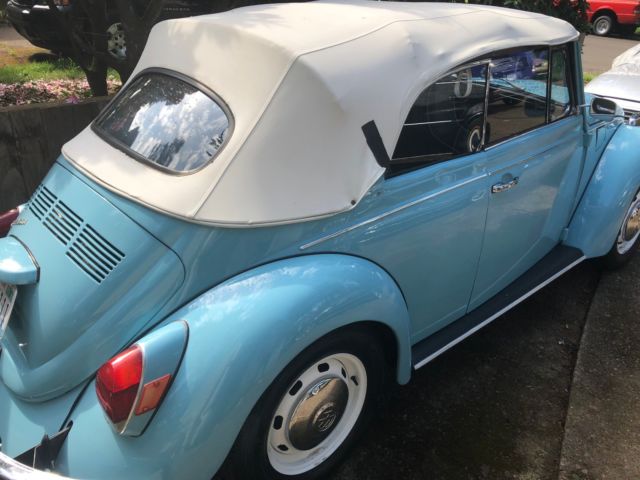 1972 Blue Volkswagen Beetle - Classic Convertible