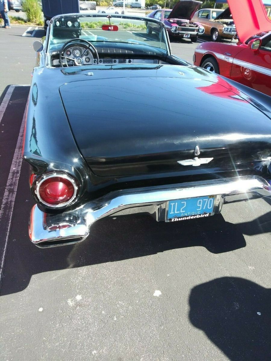 1957 Black Ford Thunderbird Coupe