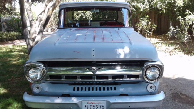 1957 Gray Ford F-100 Standard Cab Pickup