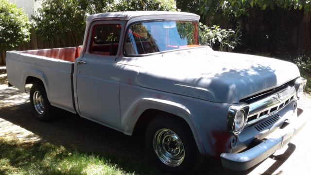 1957 Gray Ford F-100 Standard Cab Pickup