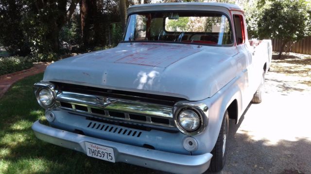 1957 Gray Ford F-100 Standard Cab Pickup