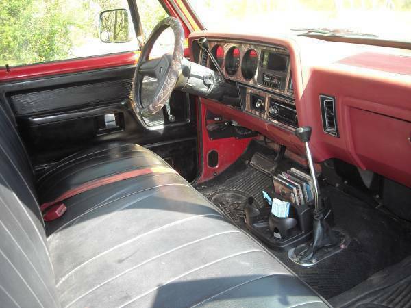 1987 Red Dodge Power Wagon Standard Cab Pickup
