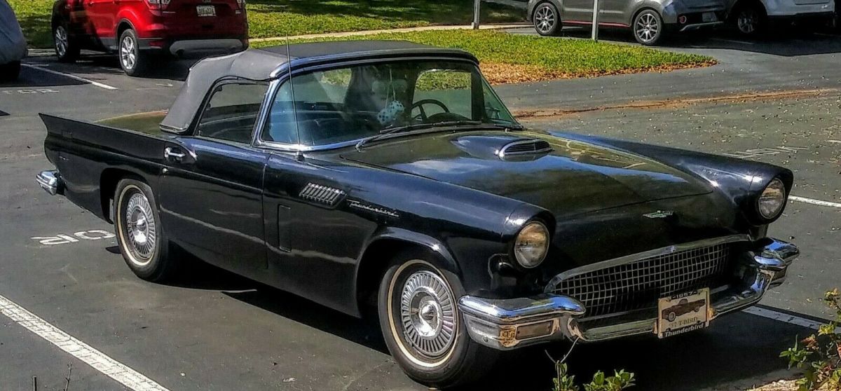 1957 Black Ford Thunderbird Coupe