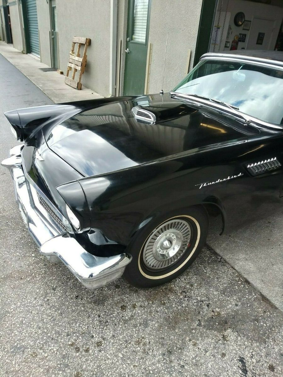 1957 Black Ford Thunderbird Coupe