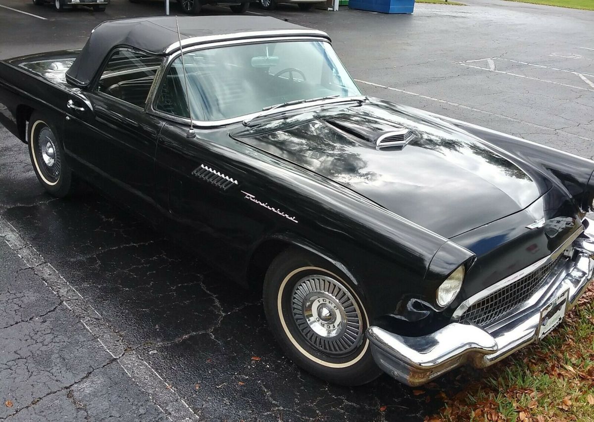 1957 Black Ford Thunderbird Coupe