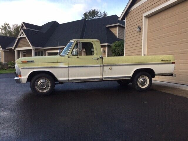 1970 Yellow/ White Ford F-250 Standard Cab Pickup