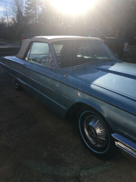 1964 Blue Ford Thunderbird Convertible