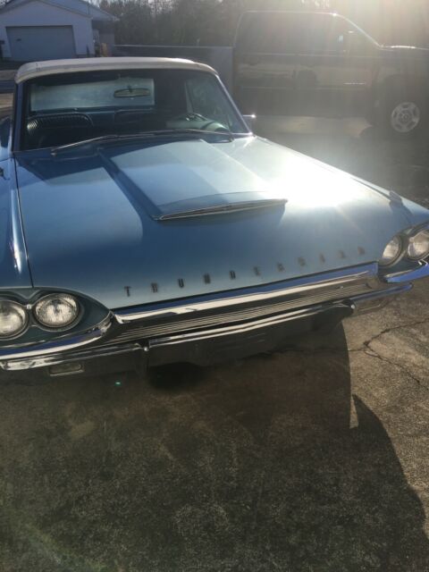 1964 Blue Ford Thunderbird Convertible