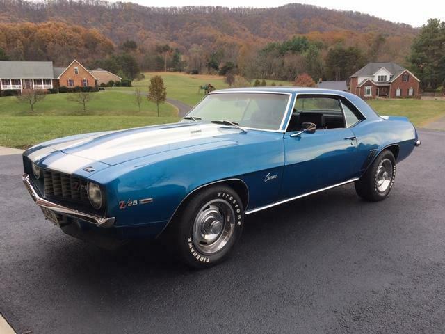 1969 Blue Chevrolet Camaro Coupe