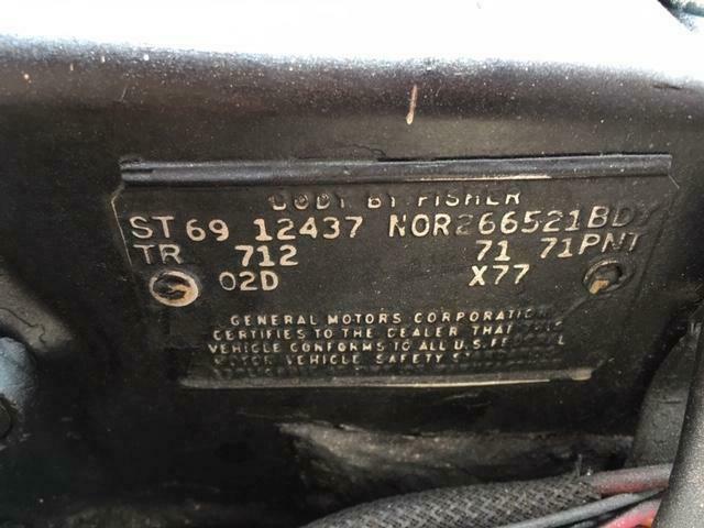 1969 Blue Chevrolet Camaro Coupe