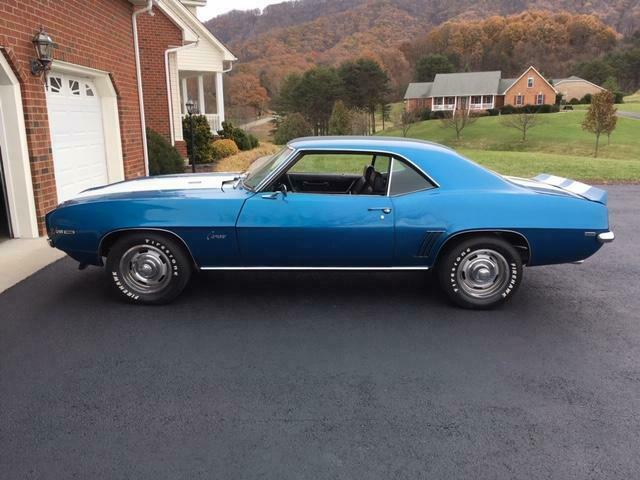 1969 Blue Chevrolet Camaro Coupe
