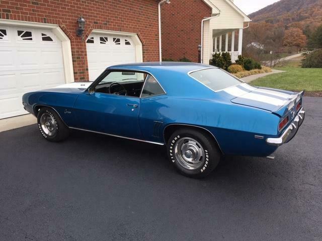 1969 Blue Chevrolet Camaro Coupe