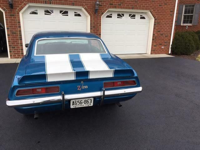 1969 Blue Chevrolet Camaro Coupe