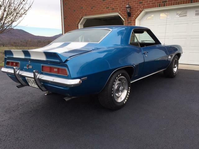 1969 Blue Chevrolet Camaro Coupe