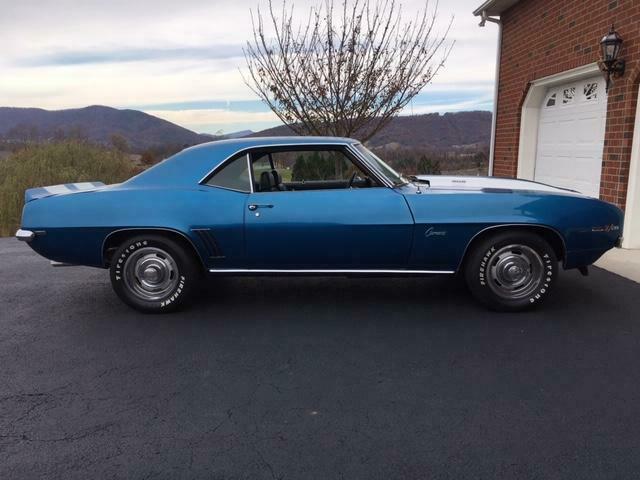 1969 Blue Chevrolet Camaro Coupe