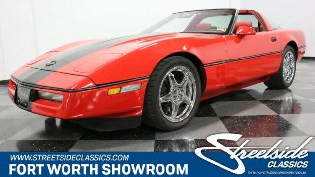 1990 Red Chevrolet Corvette Coupe