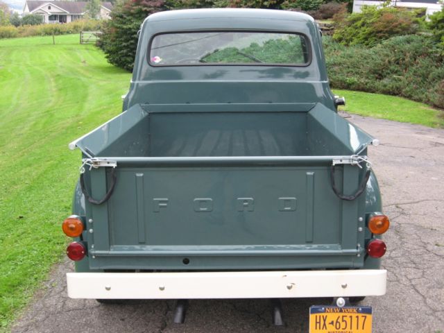 1956 Green Ford F-100 stepside pickup