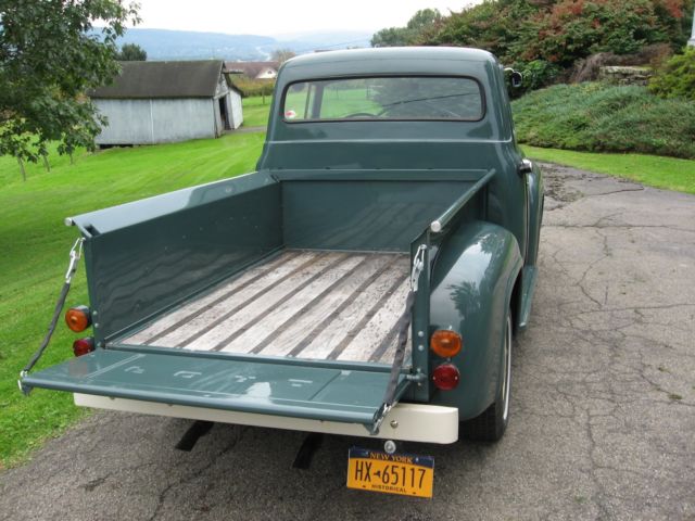 1956 Green Ford F-100 stepside pickup