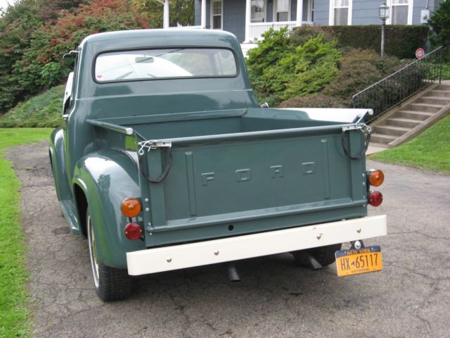 1956 Green Ford F-100 stepside pickup