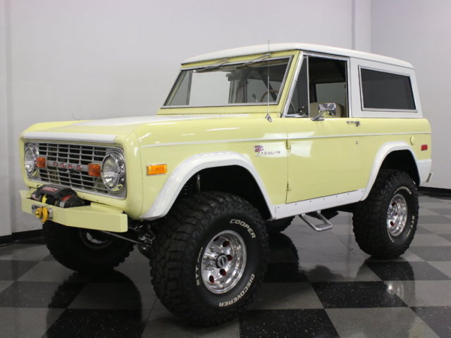 1976 Yellow Ford Bronco SUV