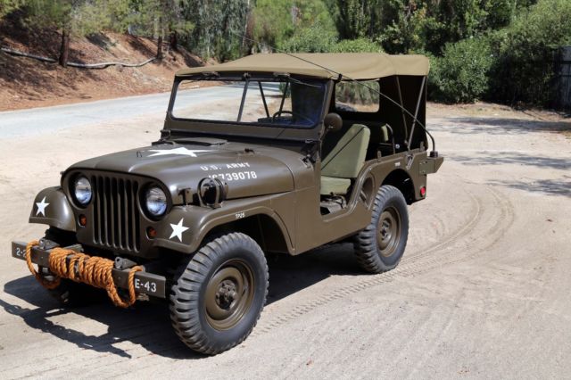 1953 Olive drab green Willys Military Jeep M38-A1