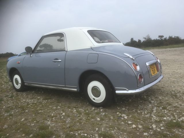 1980 LAPIS GREY / WHITE Nissan FIGARO SHIPPING TO USA INCLUDED Convertible