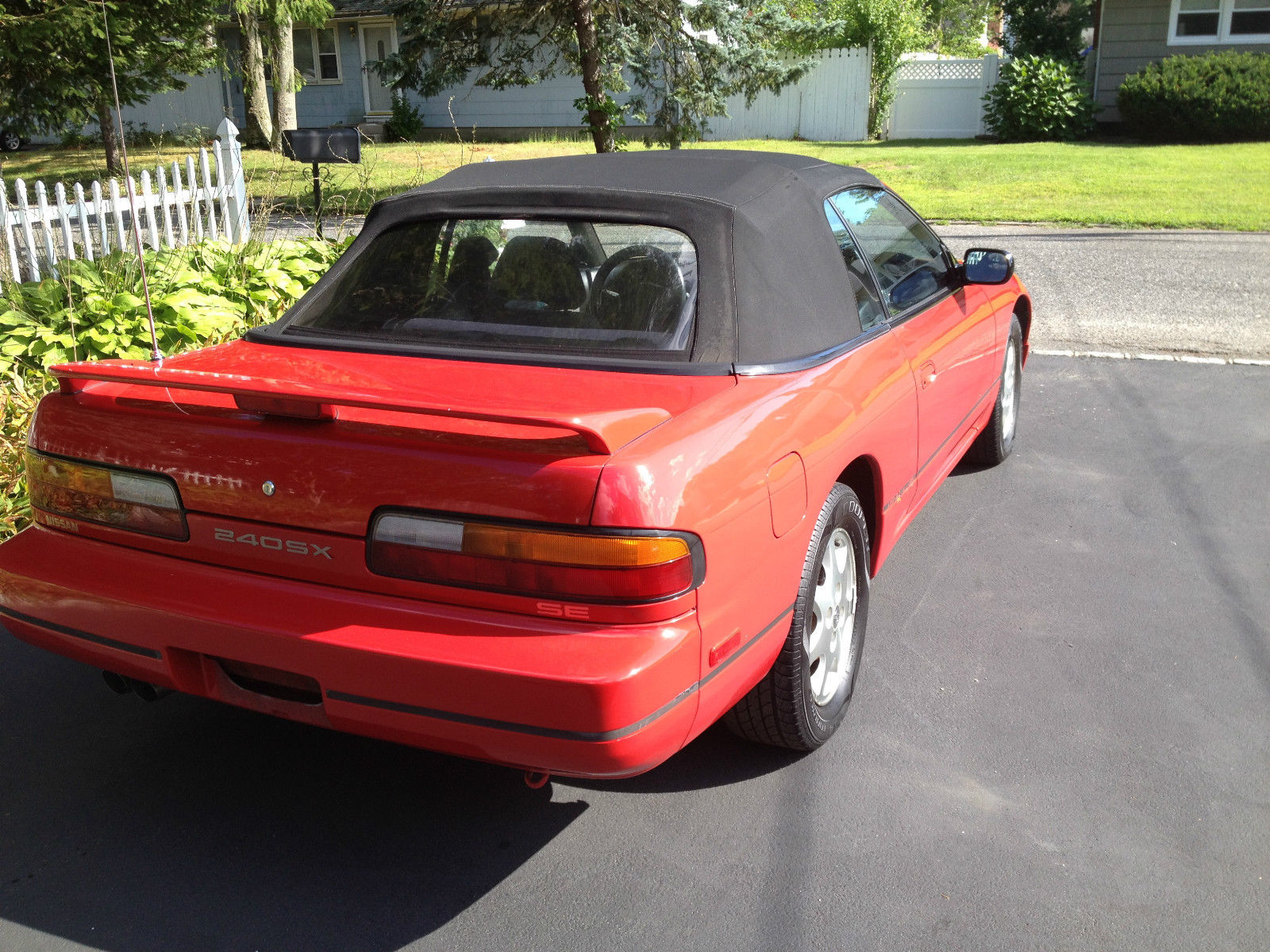 1992 Red Nissan 240SX Convertible