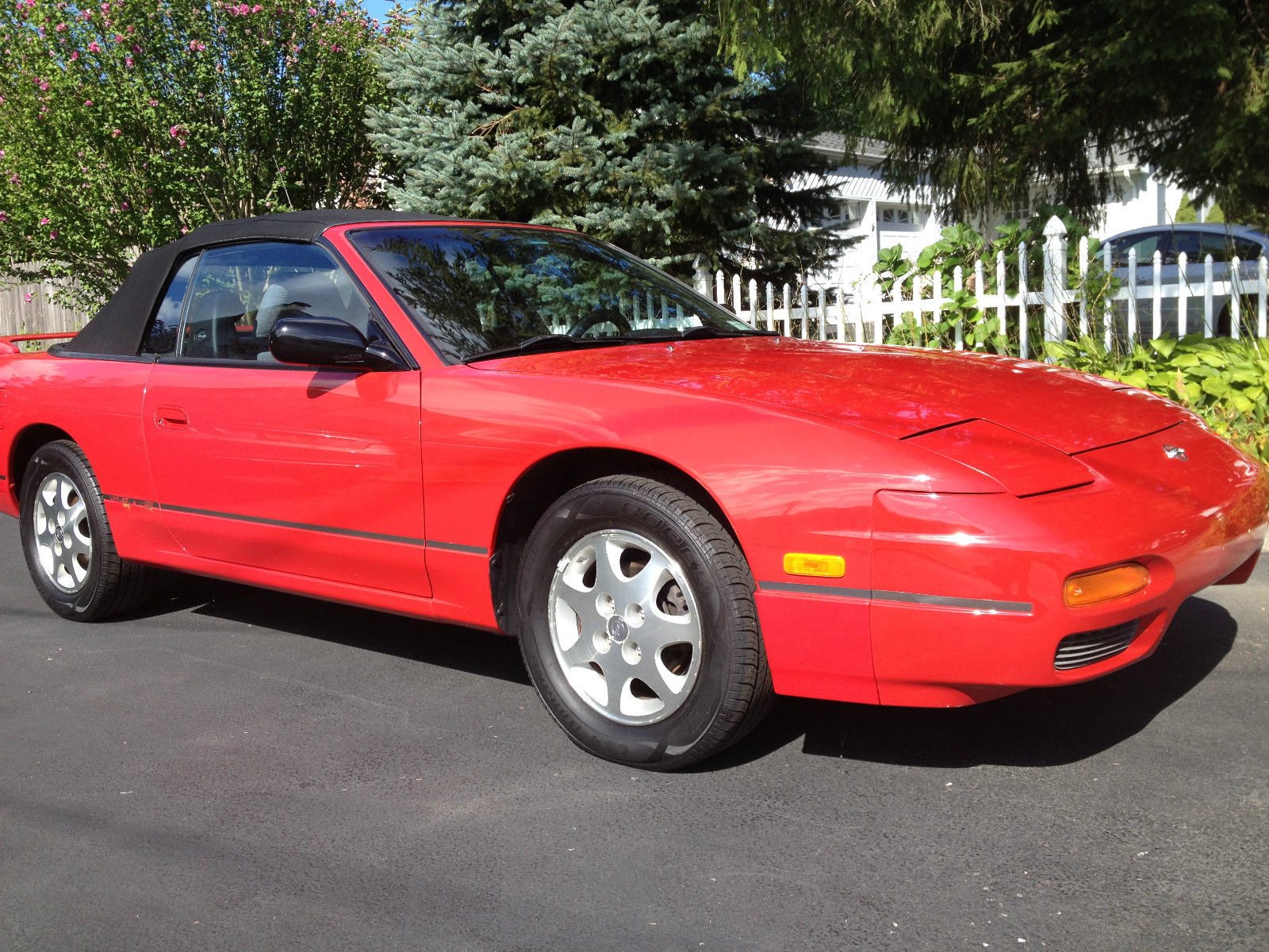 1992 Red Nissan 240SX Convertible