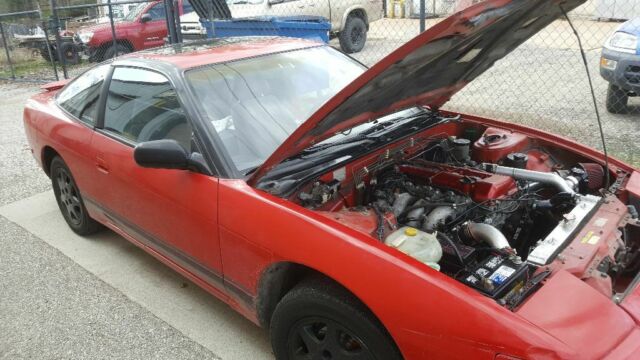 1992 Red Nissan 240SX Hatchback