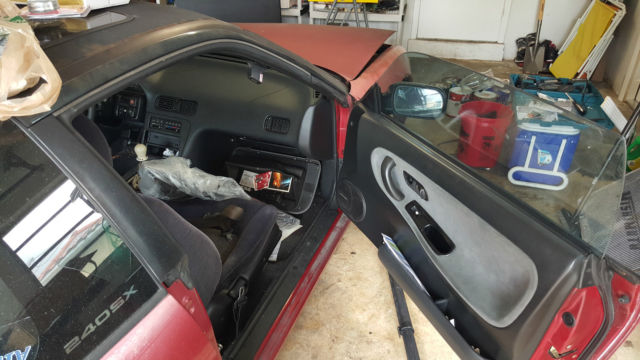1990 Red Nissan 240SX Coupe