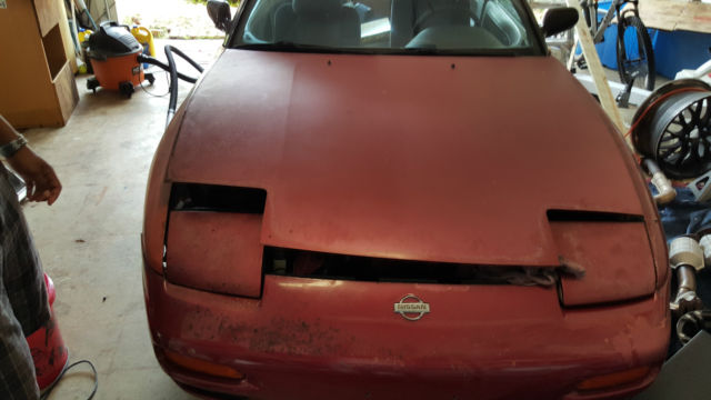 1990 Red Nissan 240SX Coupe