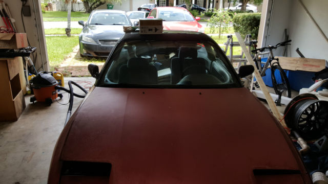 1990 Red Nissan 240SX Coupe