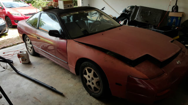 1990 Red Nissan 240SX Coupe