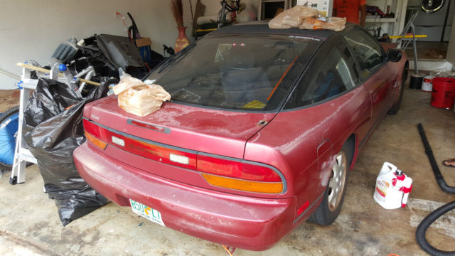 1990 Red Nissan 240SX Coupe
