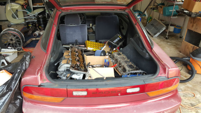 1990 Red Nissan 240SX Coupe