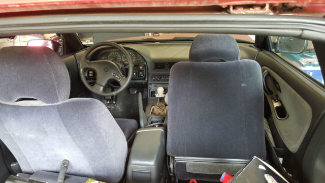 1990 Red Nissan 240SX Coupe