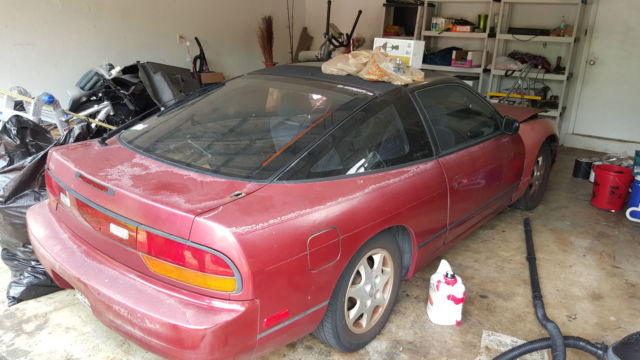 1990 Red Nissan 240SX Coupe