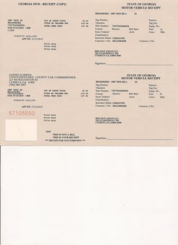 1987 Yellow Nissan Other Hatchback