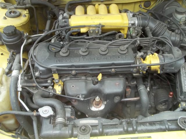 1992 Yellow Nissan NX Hatchback