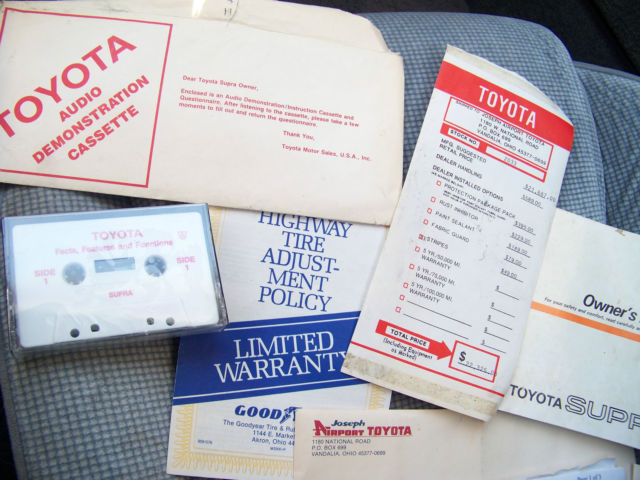 1987 Black Toyota Supra Hatchback