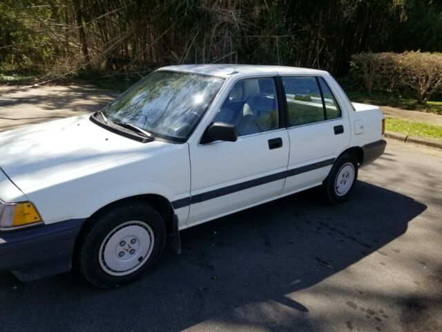 1986 White Honda Civic